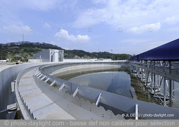 Station d'puration de Sclessin en construction